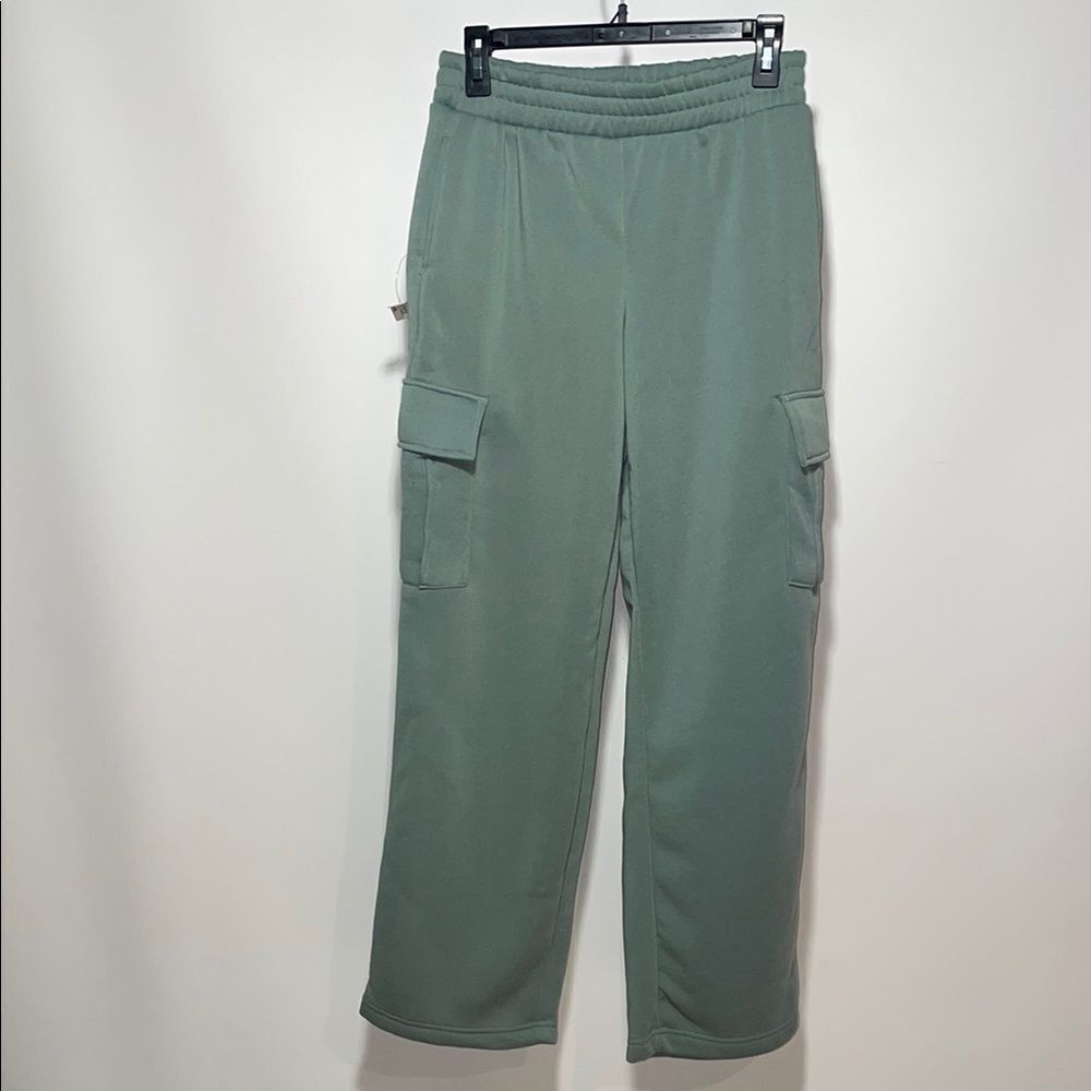 Green Cargo Track Pants - Picture 1 of 10